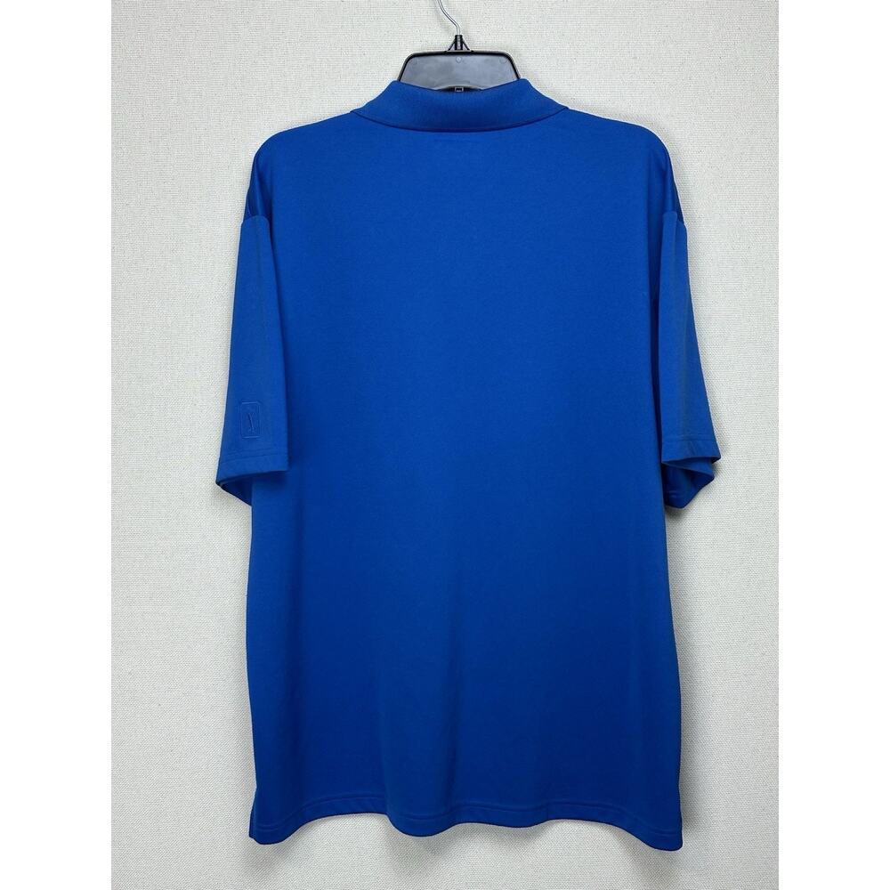 PGA Tour Golf Polo Golf Royal Blue Airflux Short Sleeve Adult Men's Size XL - Picture 7 of 12